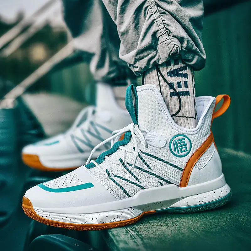 

New Brand Men's Basketball Shoes High Socks Basketball Sneakers Men Platform Non-slip Men Streetball Shoes basket