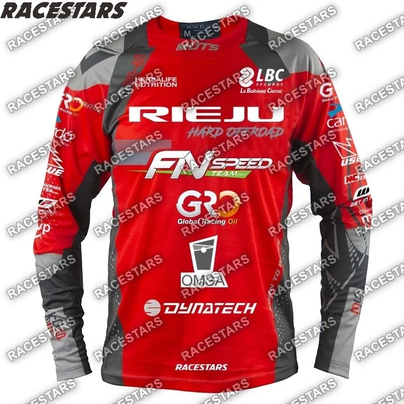 

RIEJU 2023 Motorcycles Enduro Motocross Shirts MTB Men's Cycling Jersey Moto Downhill Mountain Dirt Bike Off Road Maillot Hombre