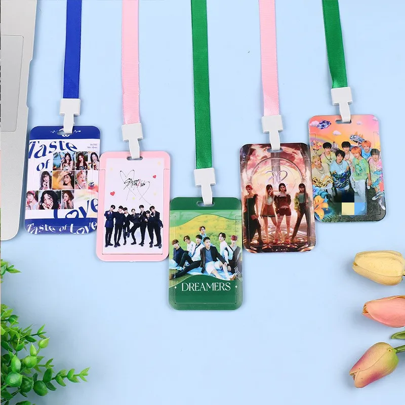 

KPOP Bangtan Boys aespa, двойная ученическая автобусная карта, подходящая под форму, карточка с ремешком, флиза Дженни, модель B83