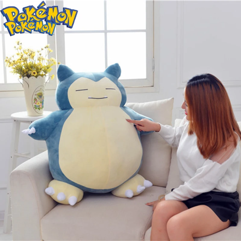 

30-50cm Anime Pokemon Pet Elf Baby Snorlax Kabi Bear Plush Doll Pocket Monsters Cotton Stuffed Animal Doll Plush Toy Girl Gift