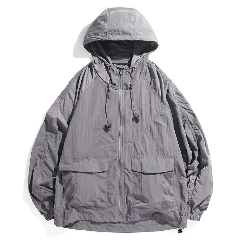 Летние кожаные пальто UPF50 + с защитой от УФ-лучей Мужская/женская уличная