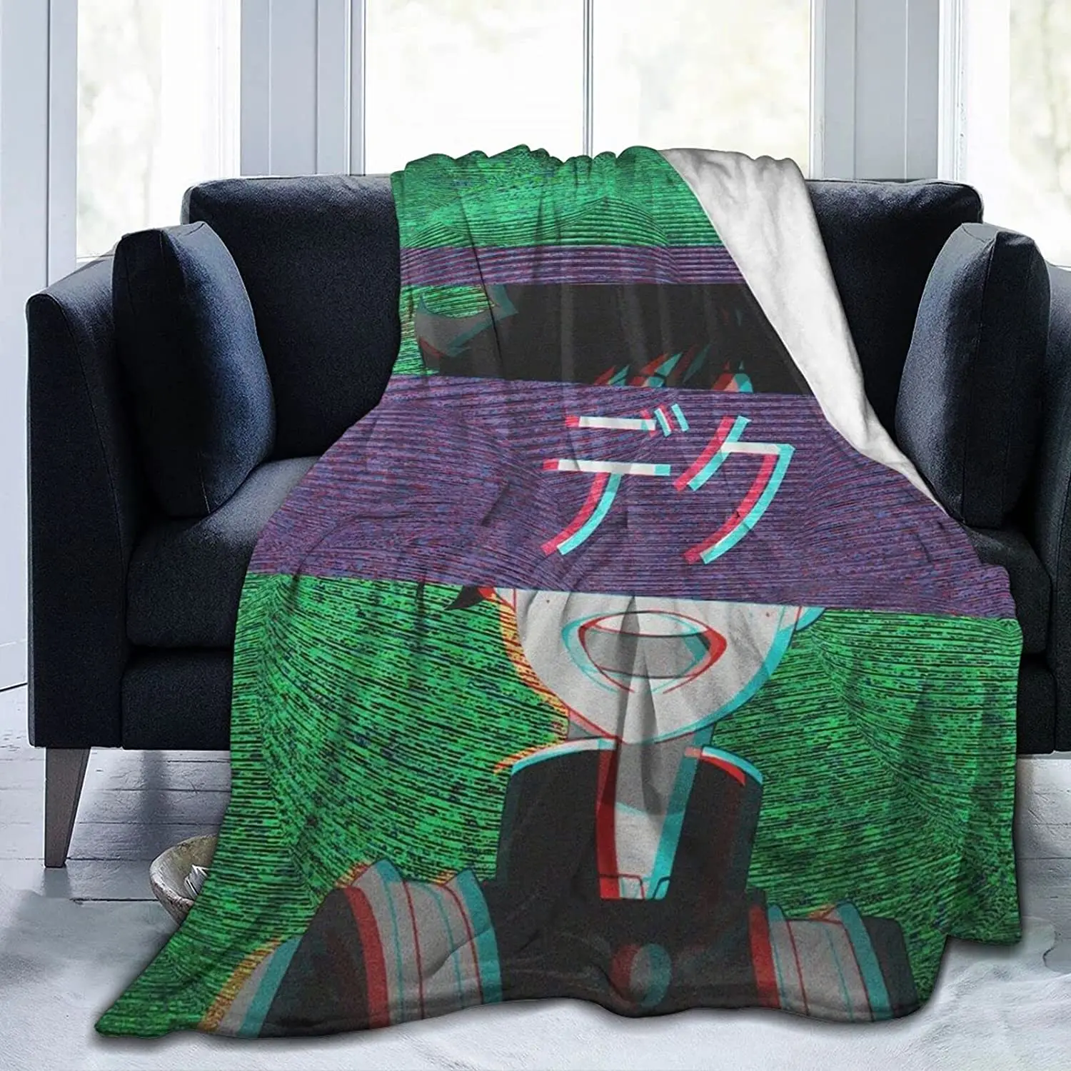 

Deku Soft Flannel Blanket Lightweight Fleece Blanket Air Conditioner is Suitable for Bedroom Living Room Sofa