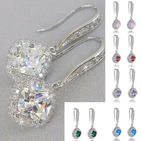 gorgeous women wedding earrings high quality brilliant cubic zirconia anniversary gifts lady timeless styling jewelry hot