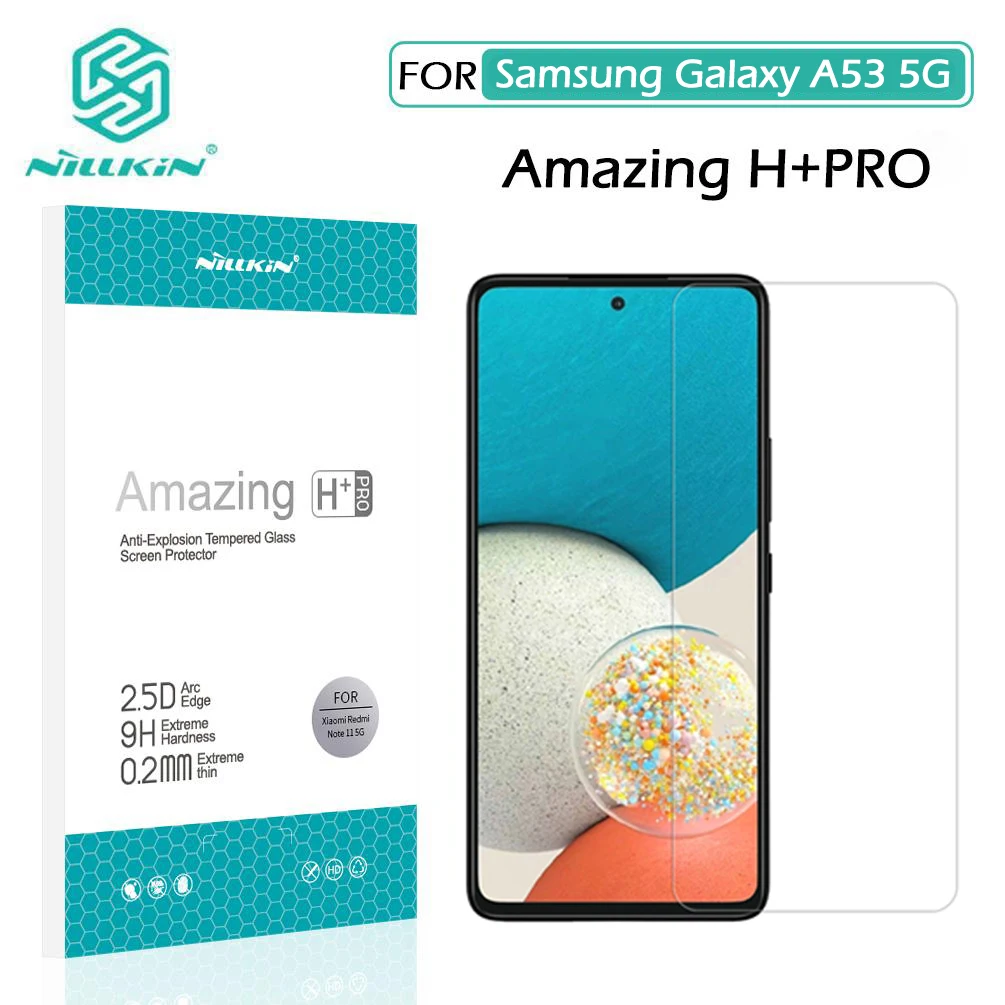 

For Samsung Galaxy A53 5G Tempered Glass Nillkin H/H+Pro Anti-explosion 9H Screen Protector for Samsung A53 A73 5G EU/NA Glass