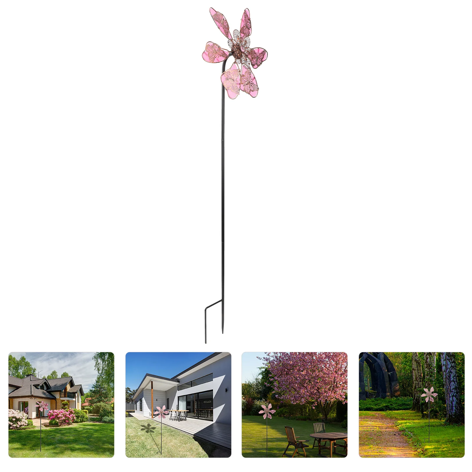 

Garden Rotatory Windmill Iron Luminous Windmill Decorative Patio Windmill