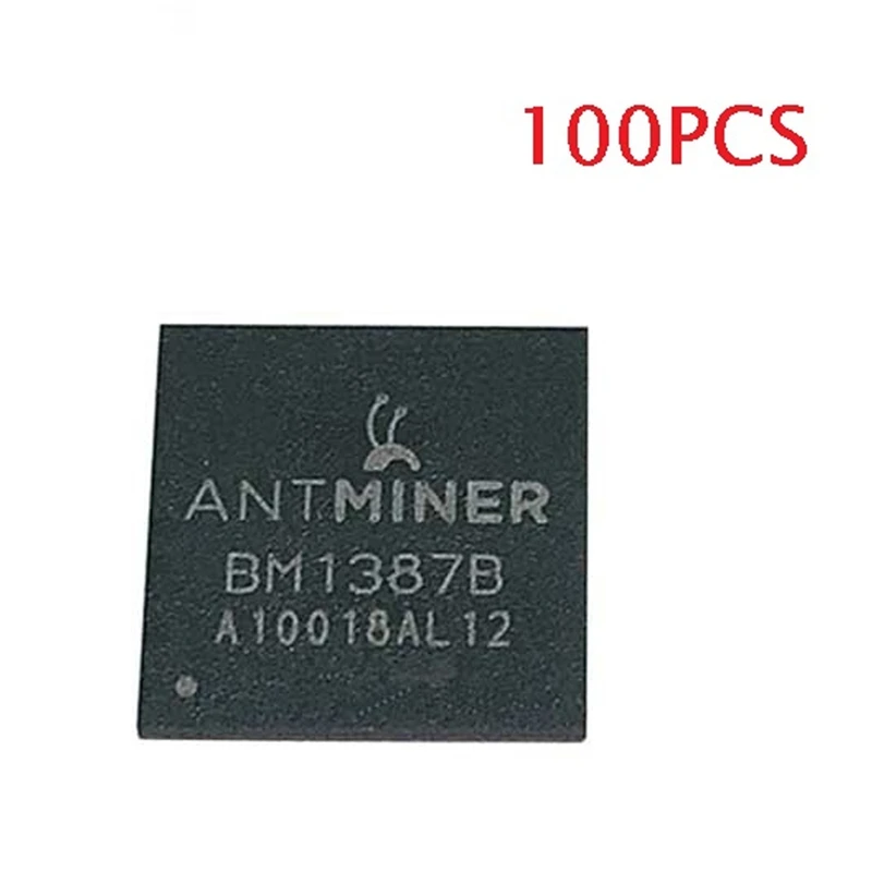

MOOL 100Pcs/Lot BM1387 BM1387B ASIC Chip for Bitcoin BTC Miner for Antminer S9 S9I T9 T9+ Chip S9 Hash Board Repair