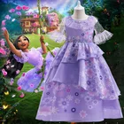 Костюмы для косплея Mirabel, нарядные платья принцессы, детская одежда на день рождения, карнавал, вечеринку, детская одежда, платье Изабели