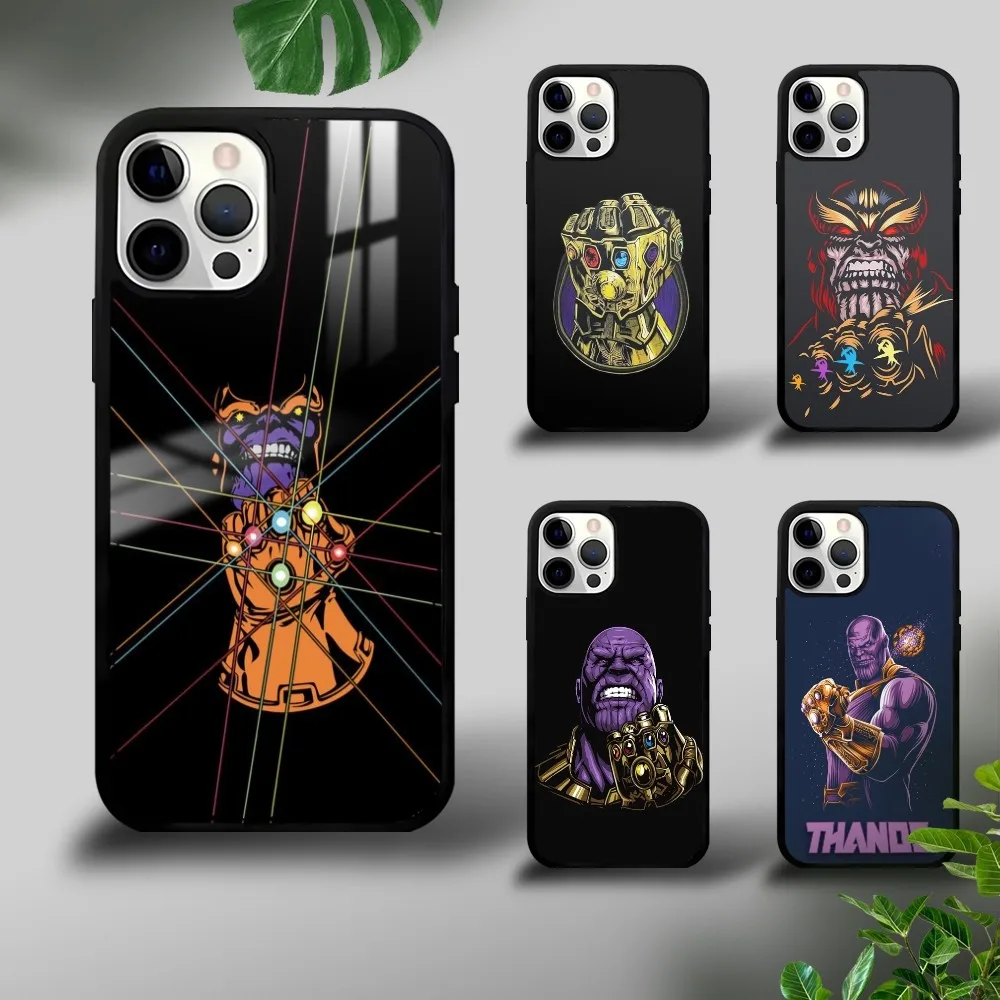Чехол для телефона Мстители Танос iPhone 16 15 14 13 12 11 Pro Xs Max Mini Plus Celulares Hard Funda