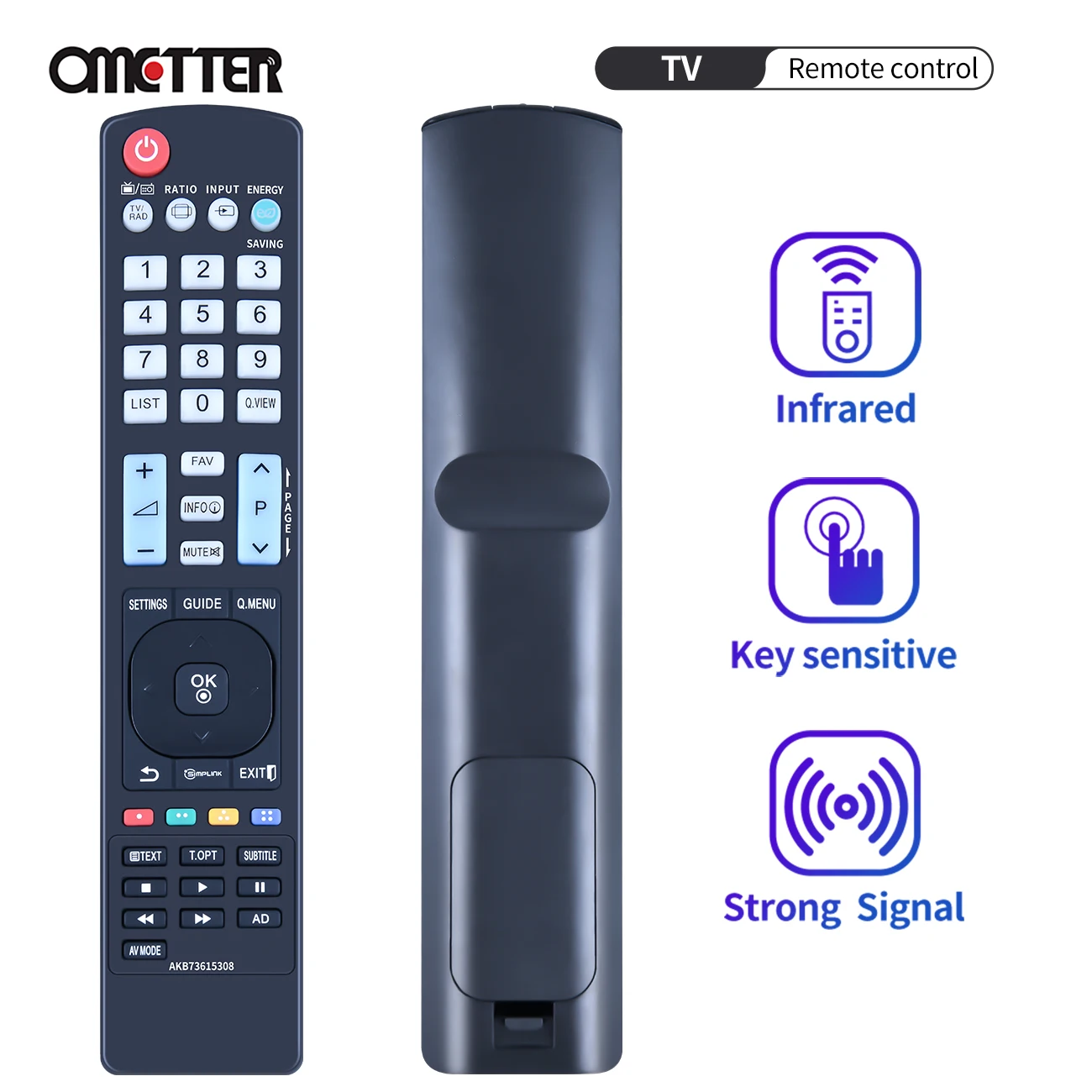 

AKB73615308 Replacement For LG Smart LCD LED TV Remote Control 50PA6500 60PA5500