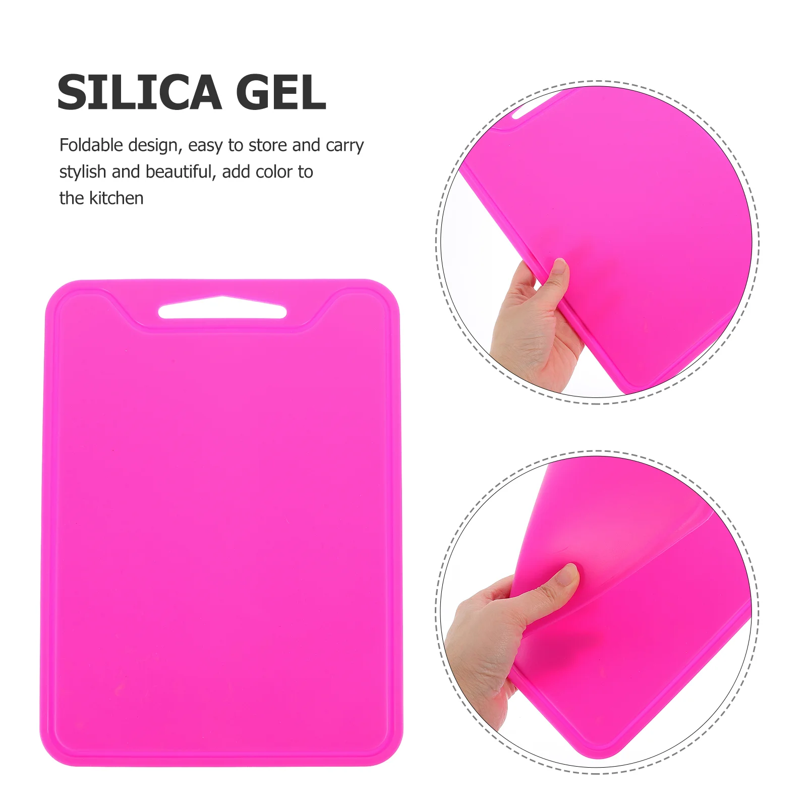 Складная Силиконовая разделочная доска кухонный инструмент практичный коврик