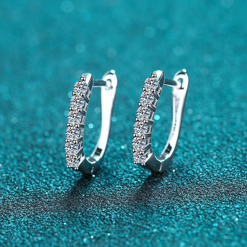 

925 Sterling Silver Personalized Simple Earrings