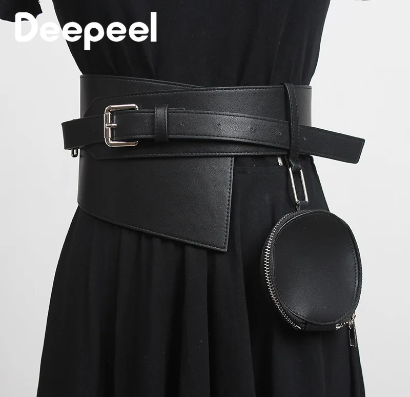 

Deepeel 1 шт. 2,3-5,5-13,8 см * 126 см модные женские Waistbag украшения широкие пояса из искусственной кожи роскошный женский пояс-корсет CB770