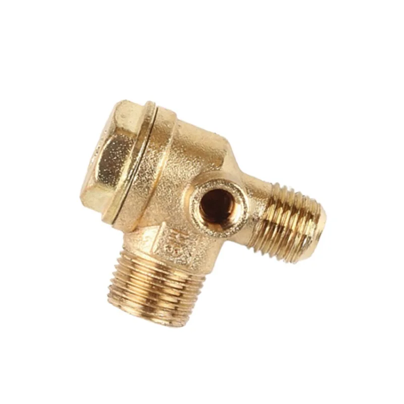 

3 Port Check Valve Connect Pipe Fittings Zinc Alloy Male Thread Connector Tool For Air Compressor Replacement Check Valve