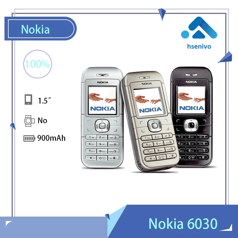 

Nokia 6030 Refurbished-Original NOKIA 6030 Mobile Cell Phone Unlocked GSM Refurbished 6030 Cellphone Cheap Phone