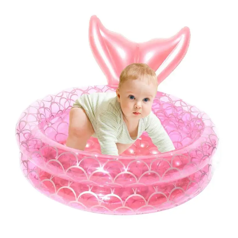 

Уникальный круглый надувной бассейн «русалка», ванна для купания на открытом воздухе, летнее сиденье для бассейна, игрушка-кольцо для детей и взрослых