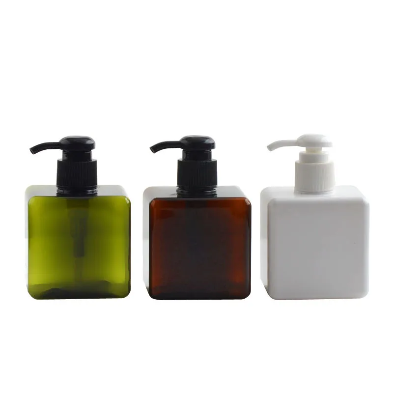 

Empty Plastic Pump Bottles Dispenser 250ml Refillable Liquid Shampoo Bottles