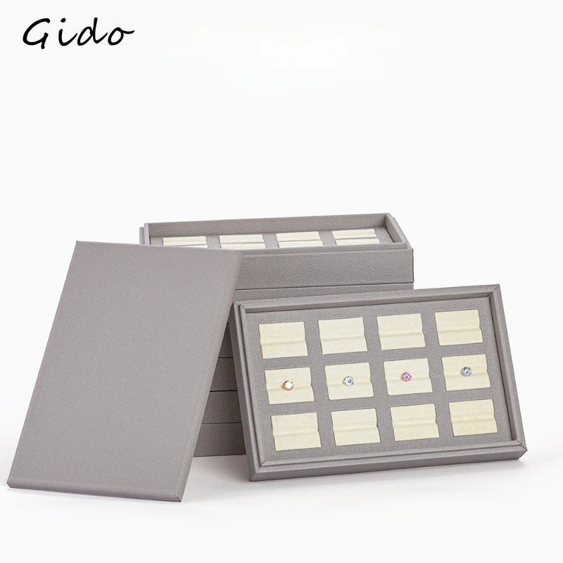 

Design High-grade Bare Stone Jewelry Storage Display Shelf Set Box Diamond Gem Decoration Props Tray Cabinet