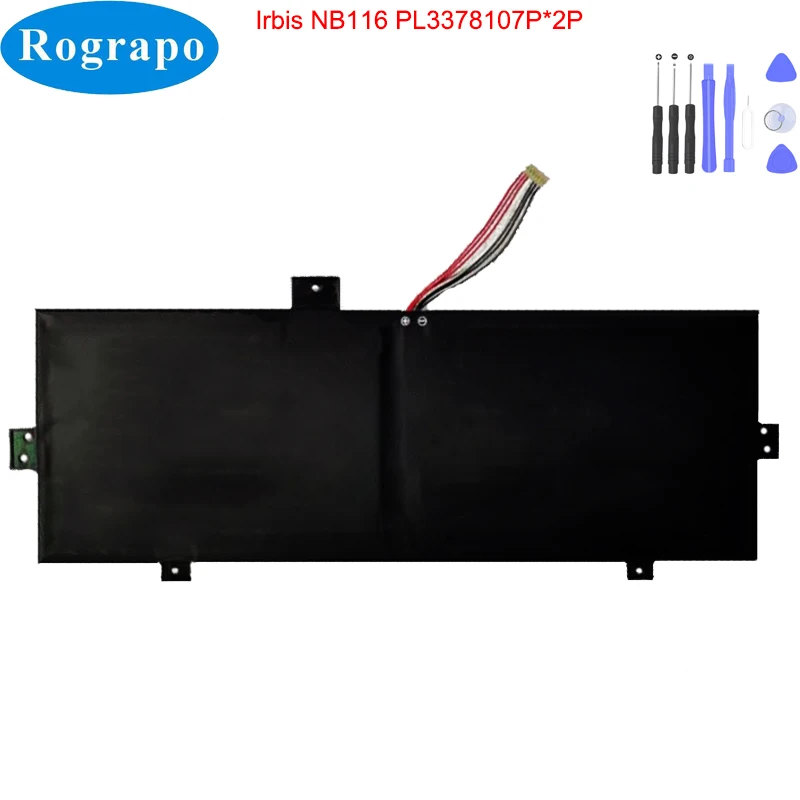 Новинка 3,8 V 10000mAh PL3378107P * 2P NV-3378107-2P Аккумулятор для ноутбука Irbis NB116 EMATIC EWT117 с 7-проводным разъемом