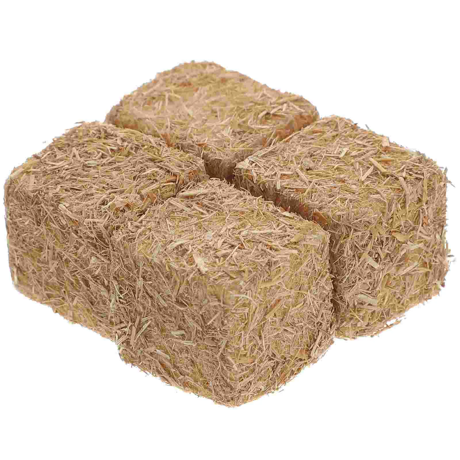 

4 Pcs Mini Haystack Decoration DIY Fake Table House Accessories Photography Props Scene Ornament Miniature