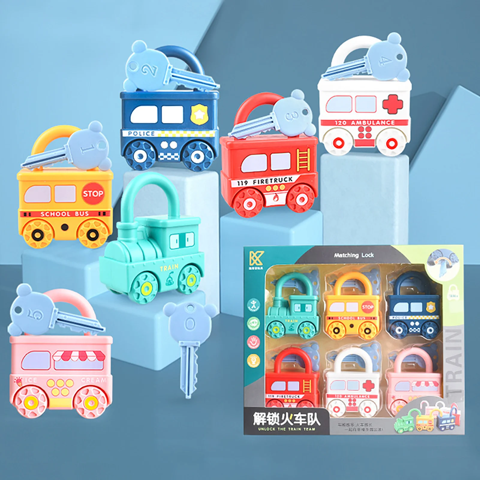 

Игрушка Монтессори с ключами, 6 шт.