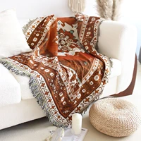 bohemian sofa carpet living room bedroom carpet tassel sofa towel