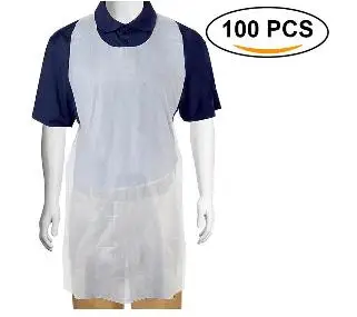 

Одноразовые прозрачные кухонные фартуки 100 шт