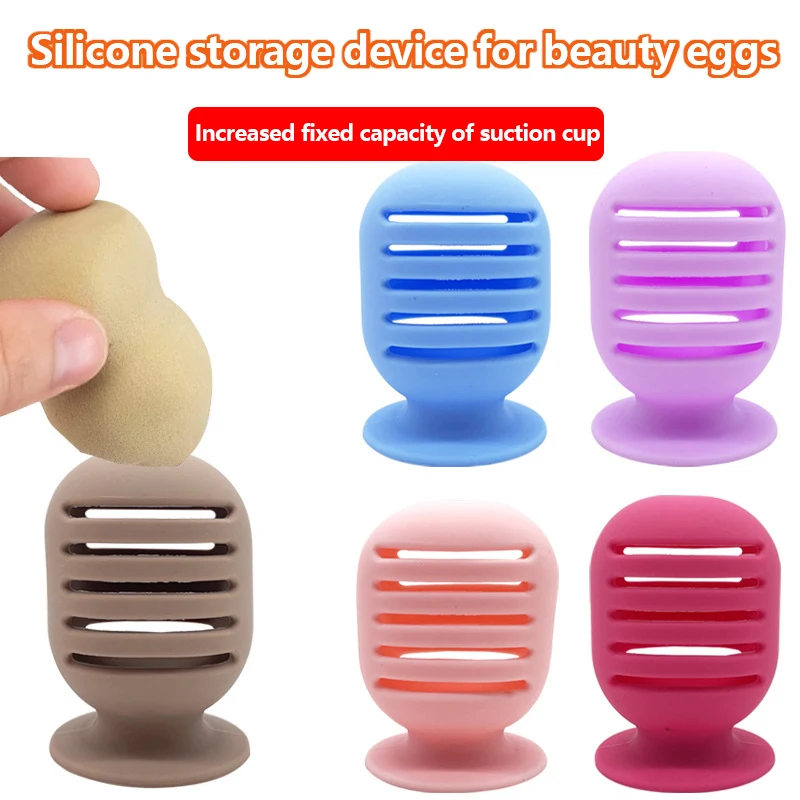 Silicone Makeup Sponge Holder Portable Breathable Dustproof Make Up Blender Case Storage Box For Travel