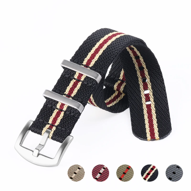

20 22mm Nylon Watch Band Premium Military Watch Strap for Seiko Fabric Bracelet Man Women Belt Watch Accessories