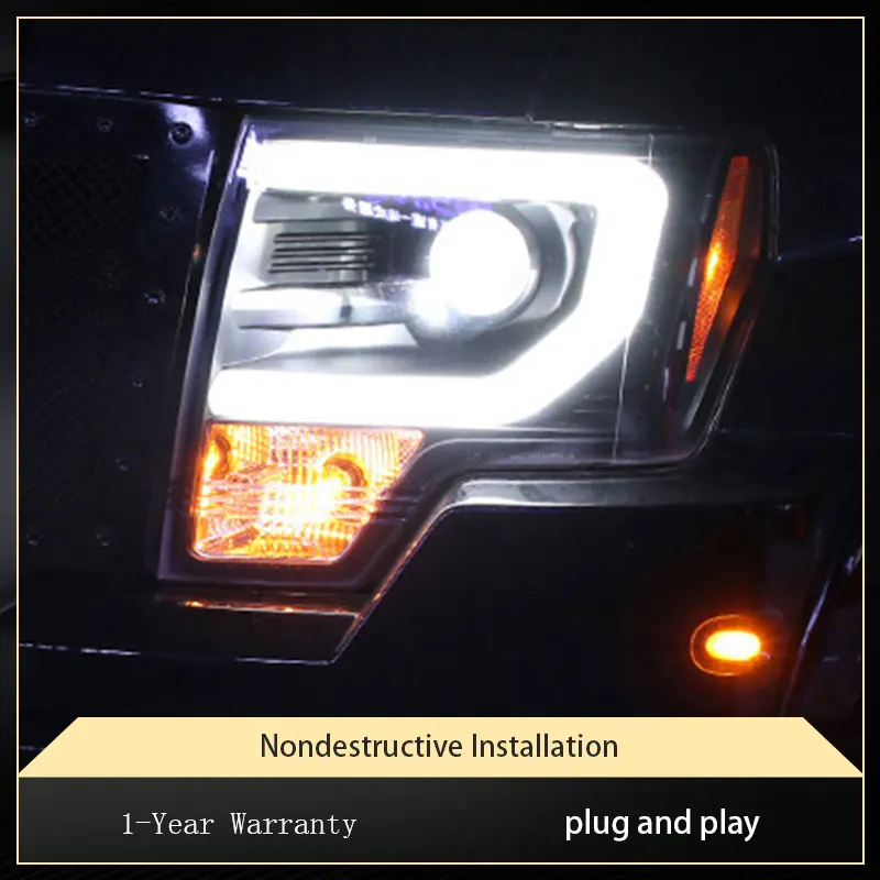 Передняя фара для Ford Raptor F150 F-150 2008-2014 DRL дальняя и ближняя интеграции