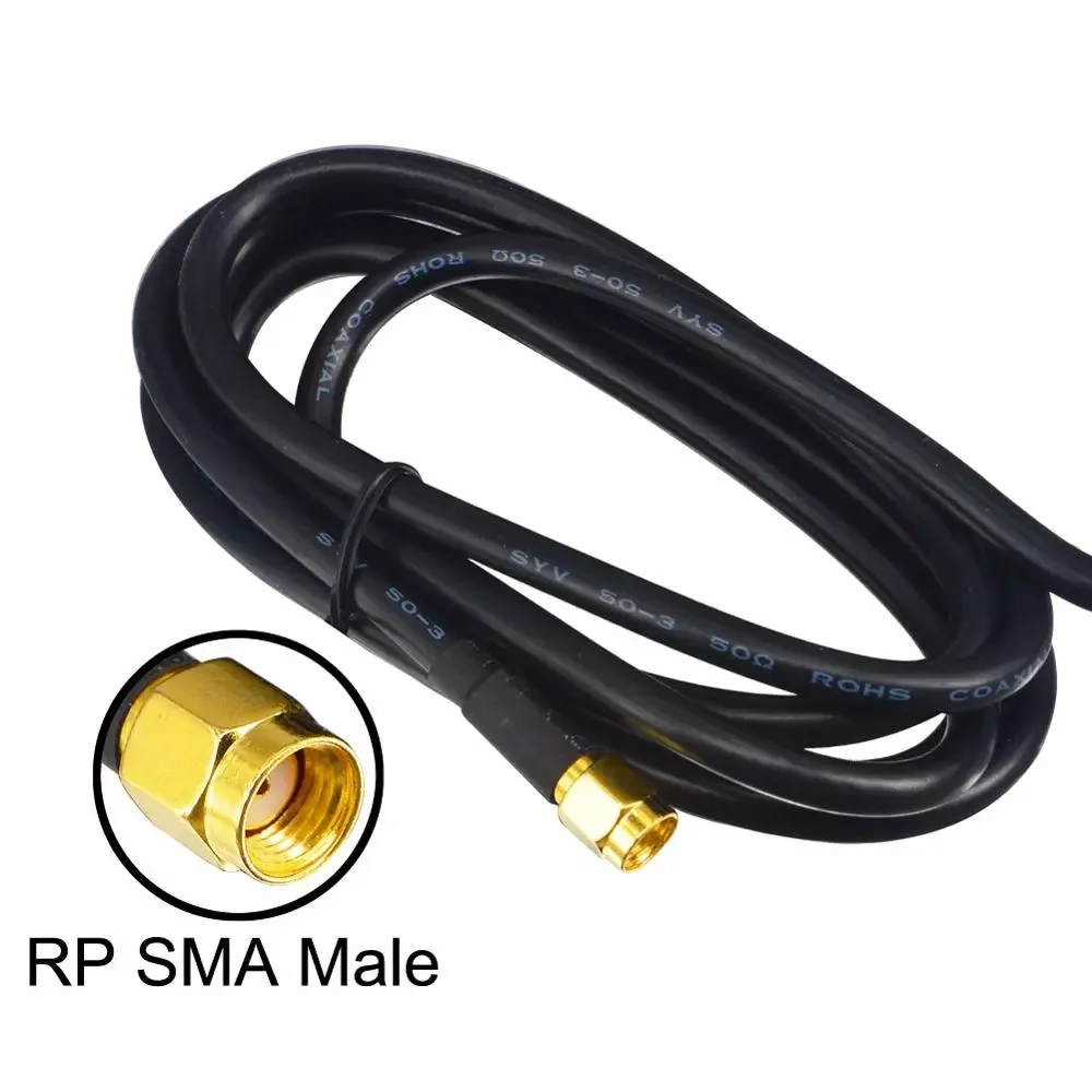 2.4Ghz WiFi Antenna 25dbi RP SMA male WLAN 2.4g Yagi antenna 145cm cable for Signal Repeater amplifier