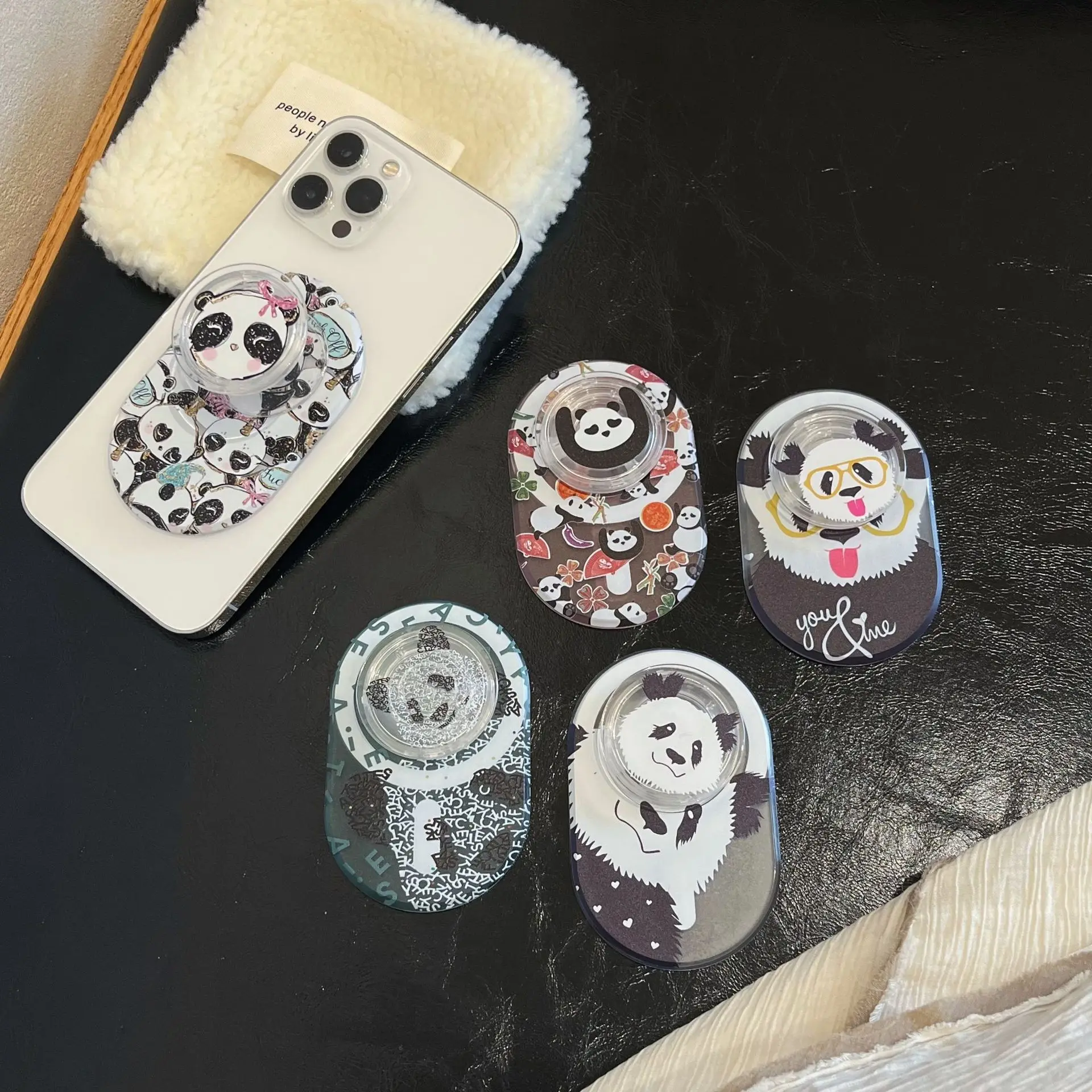 Суперсильный магнитный держатель для телефона с милым дизайном панды розетки