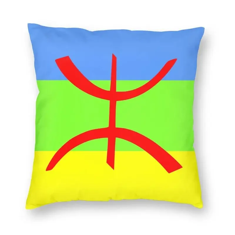

Чехол для подушки с изображением флага Amazigh, двусторонняя 3D печать, Berber Tifinagh, гордость, декоративная подушка для дивана