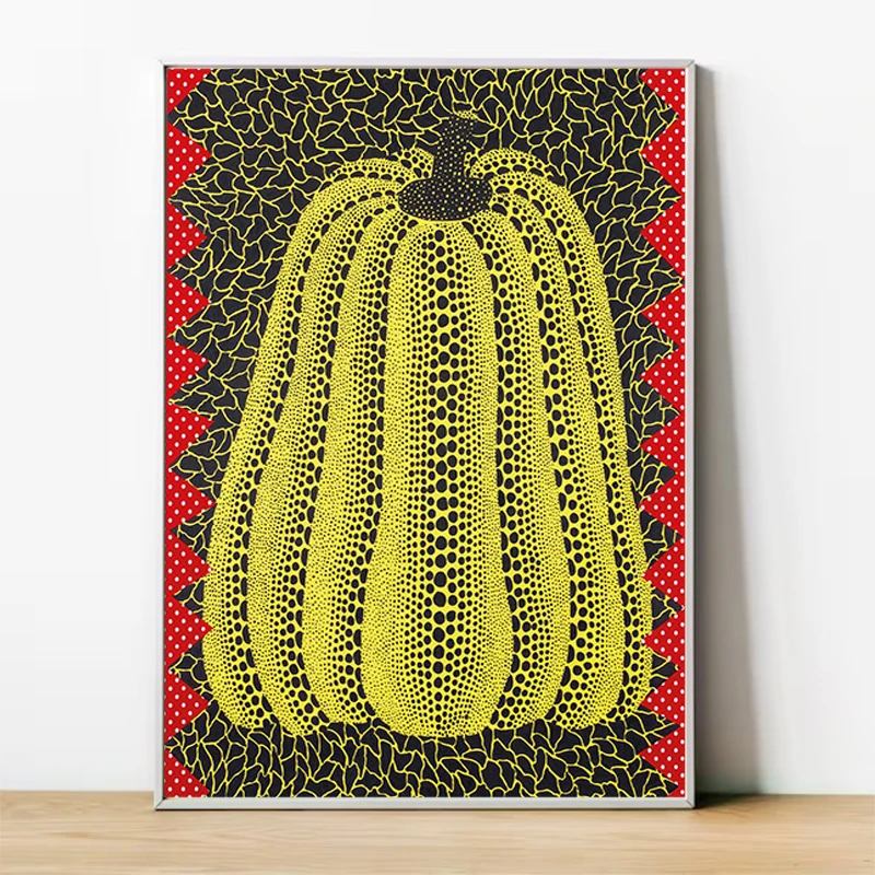 

Wall Decoration for Home Decore With Free Shipping Abstract Painting Yayoi Kusama Large Paintings Modern Living Room Decoration