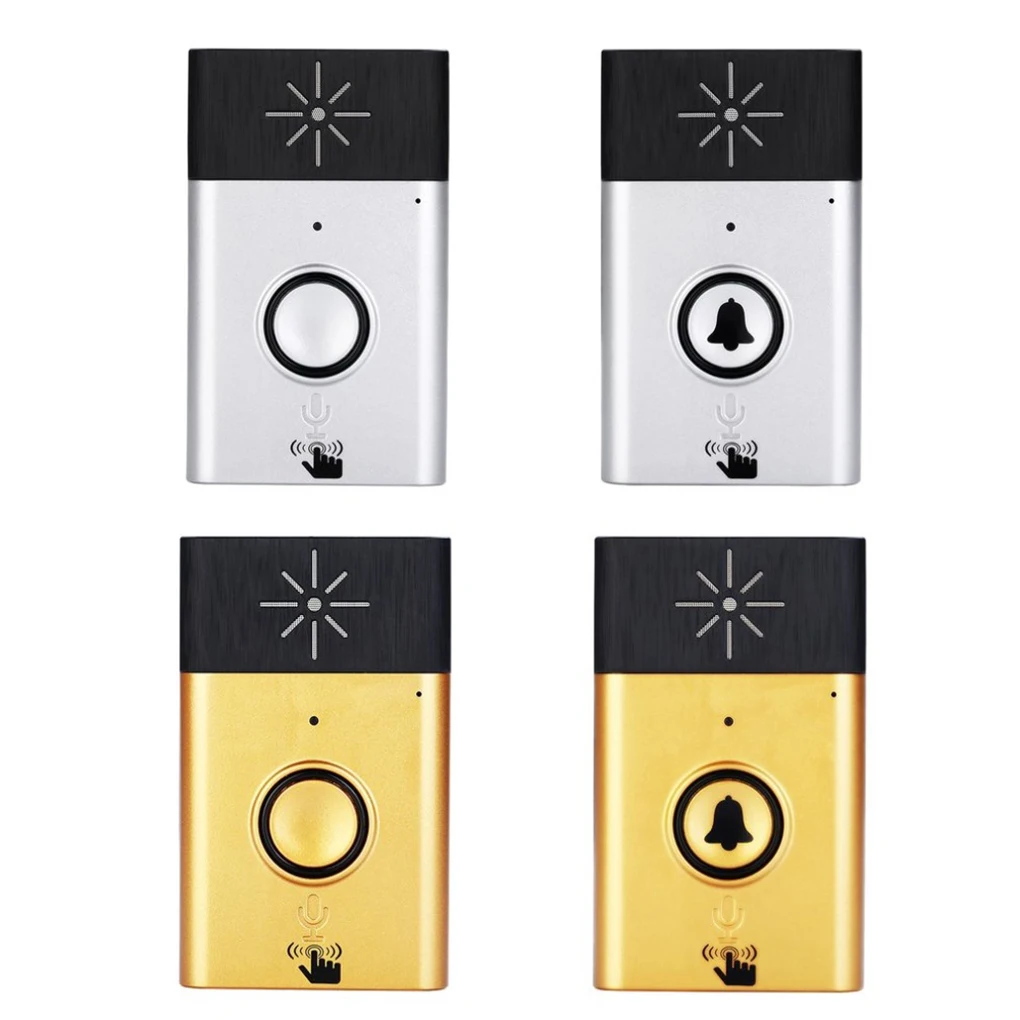 

1 to 3 H6 Wireless Voice Intercom Doorbell 300m Distance LED Indicator Door Bell Visitor Calling System
