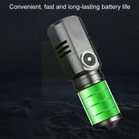 mini usb torch flashlight rechargeable waterproof led torch light tactical torch camping light bright flashlight for outdoo n0x9