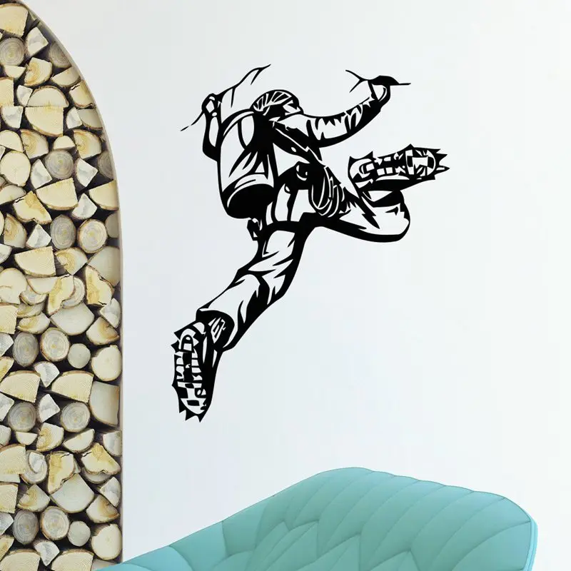 

Extreme Rock Climbing Wall Sticker Mountain Clim Vinyl Decal Creative Climber Home Decor Bedroom Living Room Decoration Unarmed