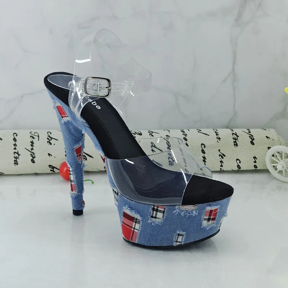 Leecabe 15CM/6Inch Women's Platform exotic party High Heels Shoes Pole Dancing Shoes