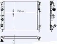 

0528361AB для радиатора двигателя CLIO II 1.9d (2 SIRA AL + PL) / (480 ×)