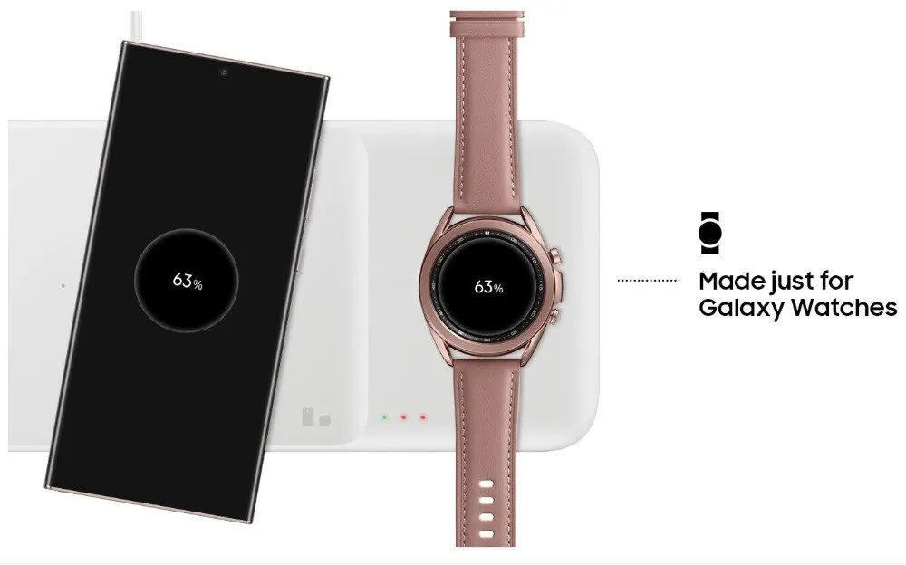 original samsung 3in1 fast wireless charger ep p6300 trio pad for galaxy series phones galaxy buds 2prolive galaxy watch 4 3 free global shipping