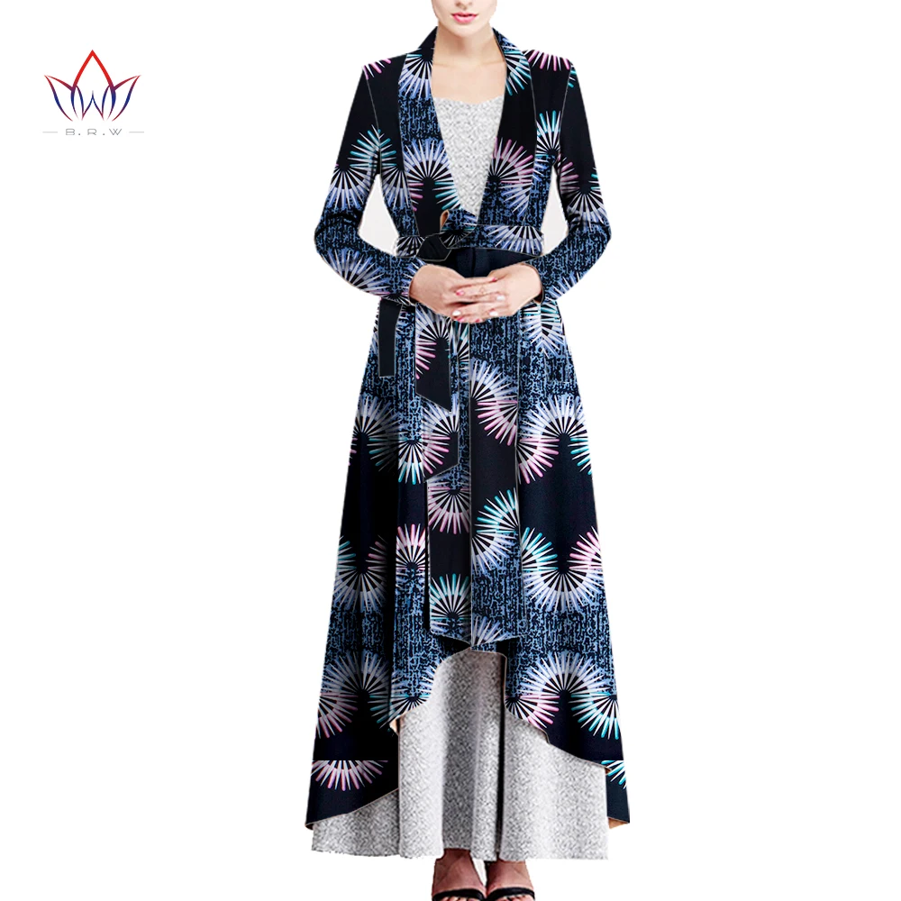 

Африканская Женская модная Дашики, африканская традиционная одежда, повседневная хлопковая одежда с длинным рукавом, WY894