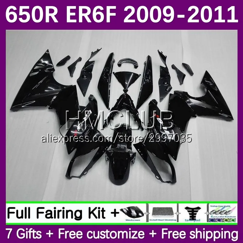 

Корпус для KAWASAKI NINJA 650R 650 R ER 6F 6 F 09-11 65No.17 ER-6F ER6F 2009 2010 ER6 F 09 10 11 OEM, черный корпус