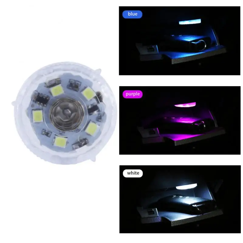 

Touch Sensor LED Ambient Lights For Car Roof Ceiling Wireless Atmosphere Lamp Auto Interior Decorative 3 Colors Ice Blue Purple
