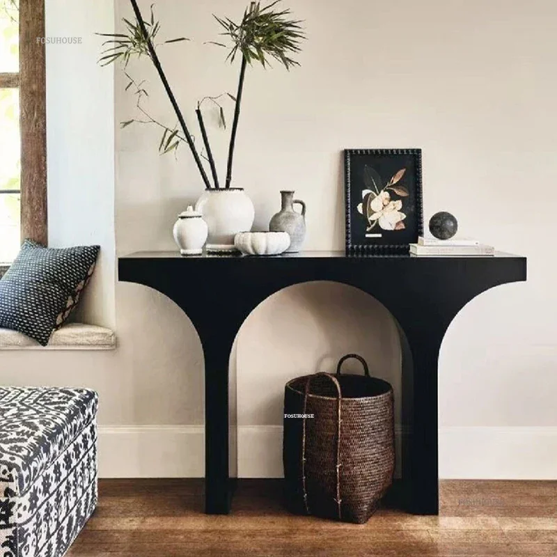 Французский простой консольный столик украшение для коридора отеля настольный