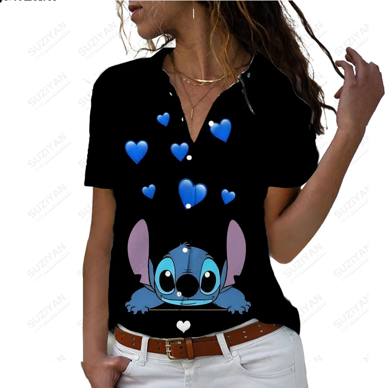 Disney-Chemise décontractée à manches courtes de dessin animé imprimé 3D mignon большая сорочка hawaïenne кардиган