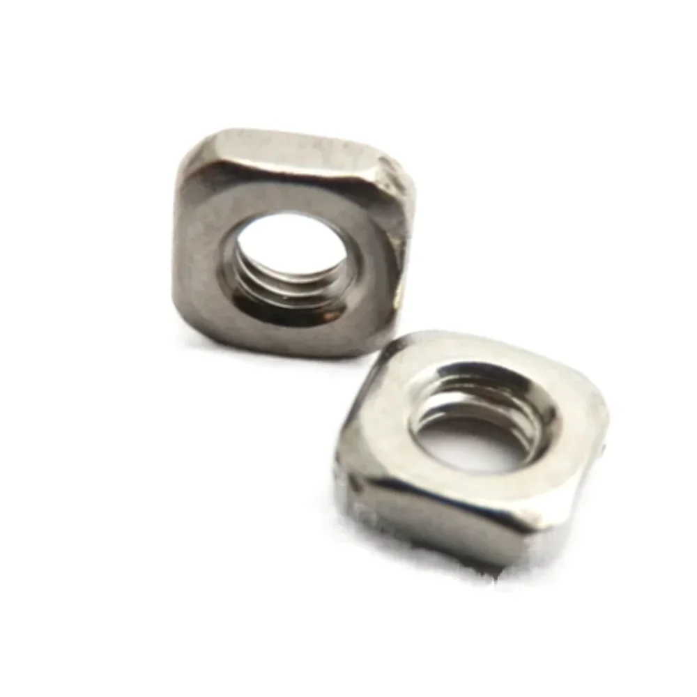 200 шт. тонкие квадратные гайки M6 A2 304 из нержавеющей стали DIN562 тонкий тип M6x10x3.1