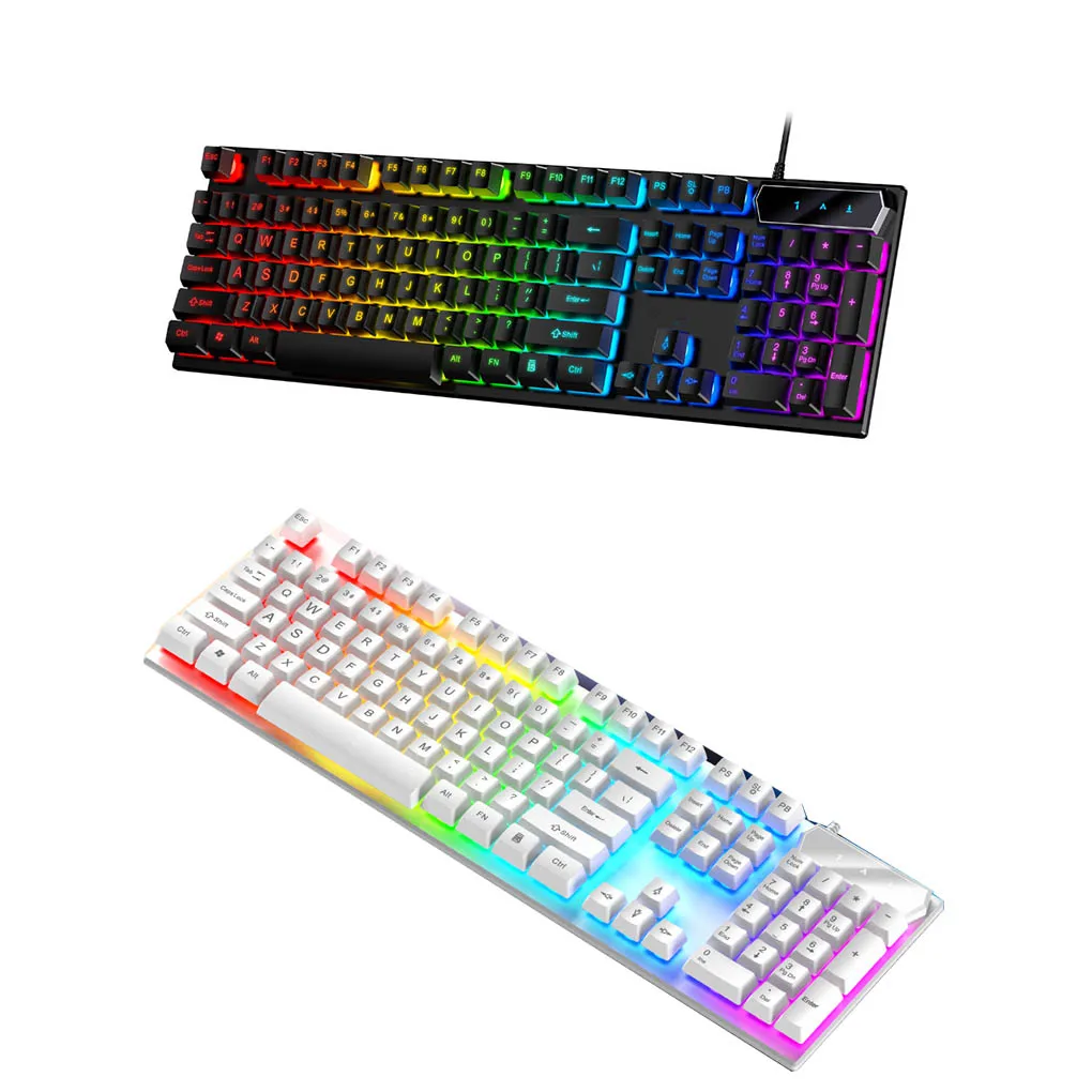 

Keyboard Gaming Wired Mechanical Backlit Glow Gamer Desktop Matching