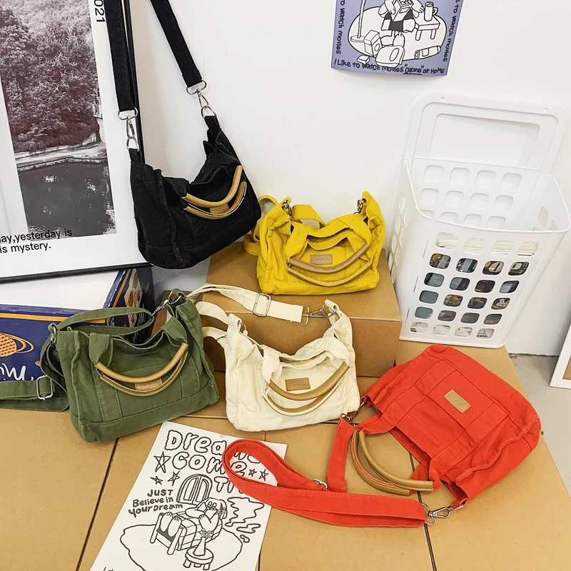 Small Canvas Tote Bags For Women 2022 New Luxury Designer Handbag Brand  Eco Bag Korean Messenger Bag Y2KShoulder Crossbody Bags