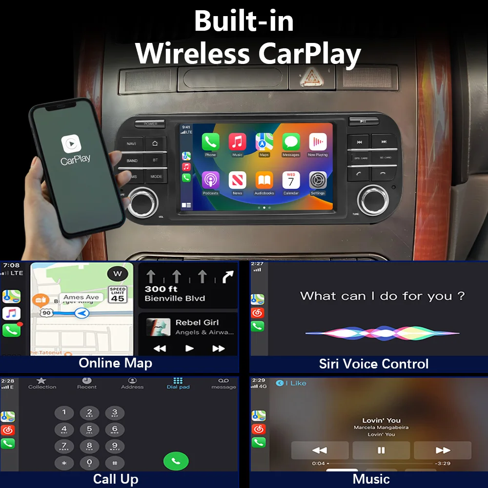 Автомобильный радиоприемник CHSTEK Carplay для Jeep Grand Cherokee Dodge Liberty Wrangler Chrysler Android WIFI