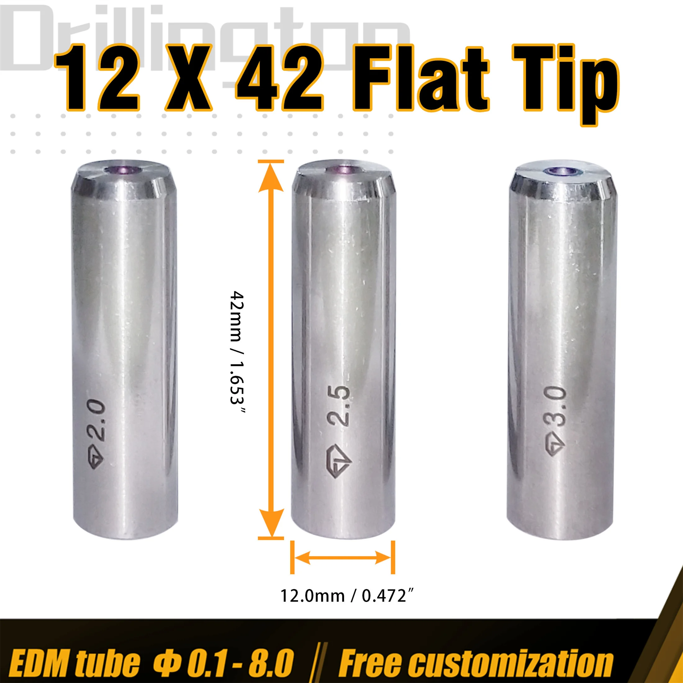 

Направляющая для электродного сверла EDM, рубиновая, 12x42 мм