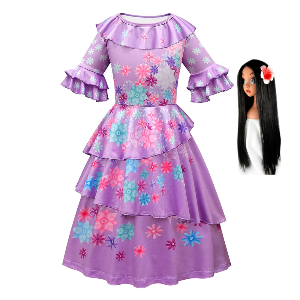 Детское платье для косплея белое снежное принцессы на выпускной |